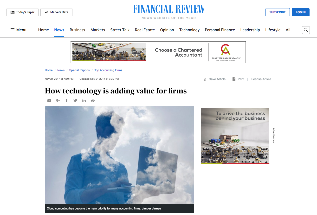 How technology is adding value to accounting firms